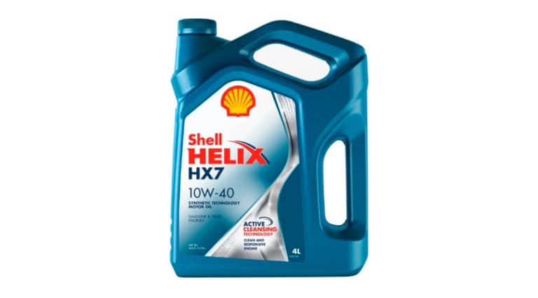 Моторное масло SHELL Helix HX7 10W-40.