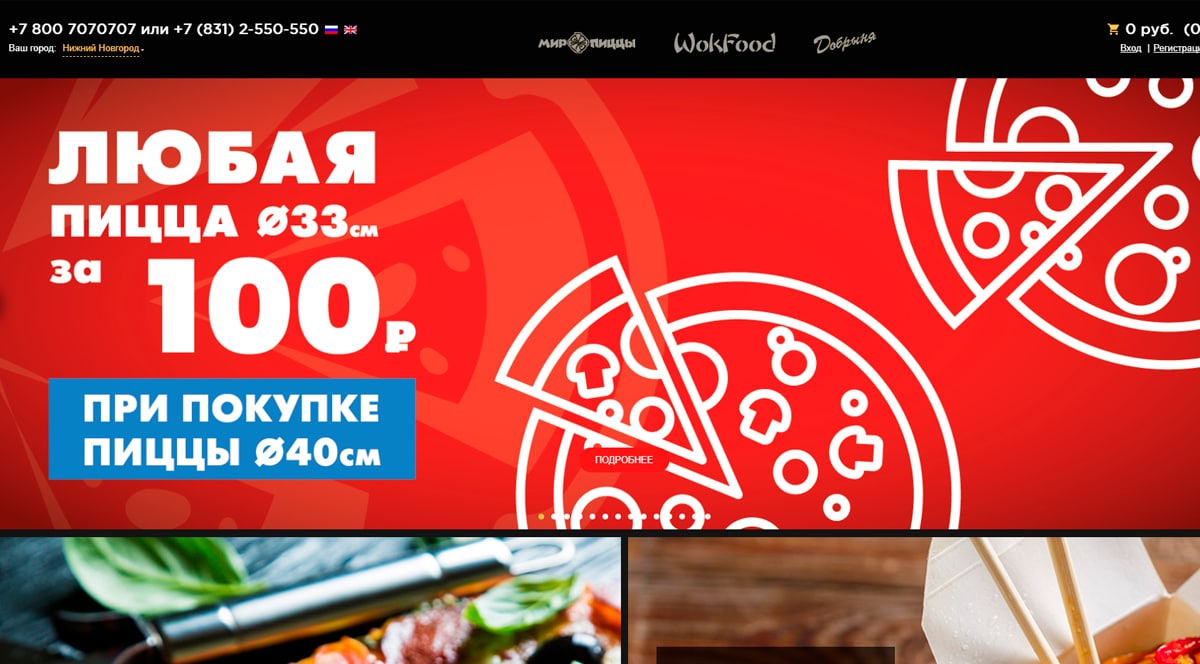 Мир Пиццы - доставка пиццы в Нижнем Новгороде